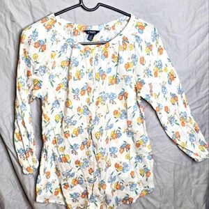 Chaps Button Up Blouse